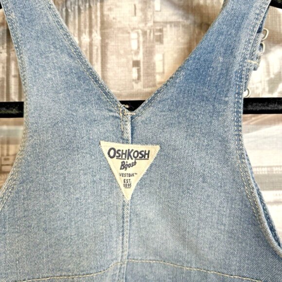 NEW! OshKosh Girls‎ 2T Jumper Dress White Eyelet Skirt Overalls MSRP $40 - Picture 7 of 10